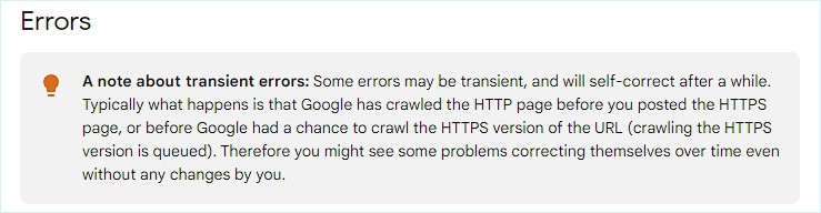 未評估 HTTPS 錯誤修正